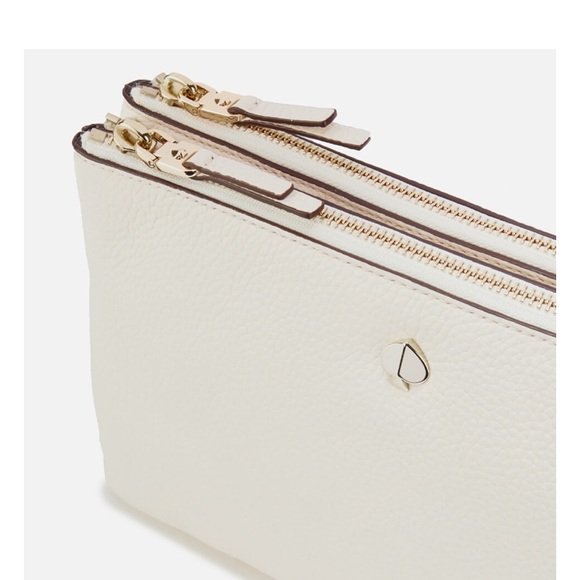 Kate Spade New York Women's Polly Medium Double Gusset Cross Body Bag off White - Picture 5 of 16